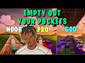 Juice WRLD Empty Out Your Pockets Noob Vs Pro Vs God Fortnite Music Blocks Ft Beau