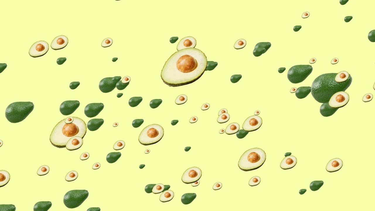 Avocado Background Backdrop Motion Graphics 4K 30fps Motion Graphics