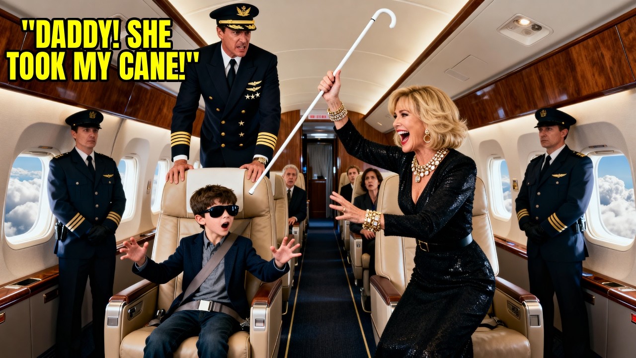 Karen Stole Blind Pilot’s Son’s White Cane on Flight 505 — Until Dad Stood Up, Shocked Everyone