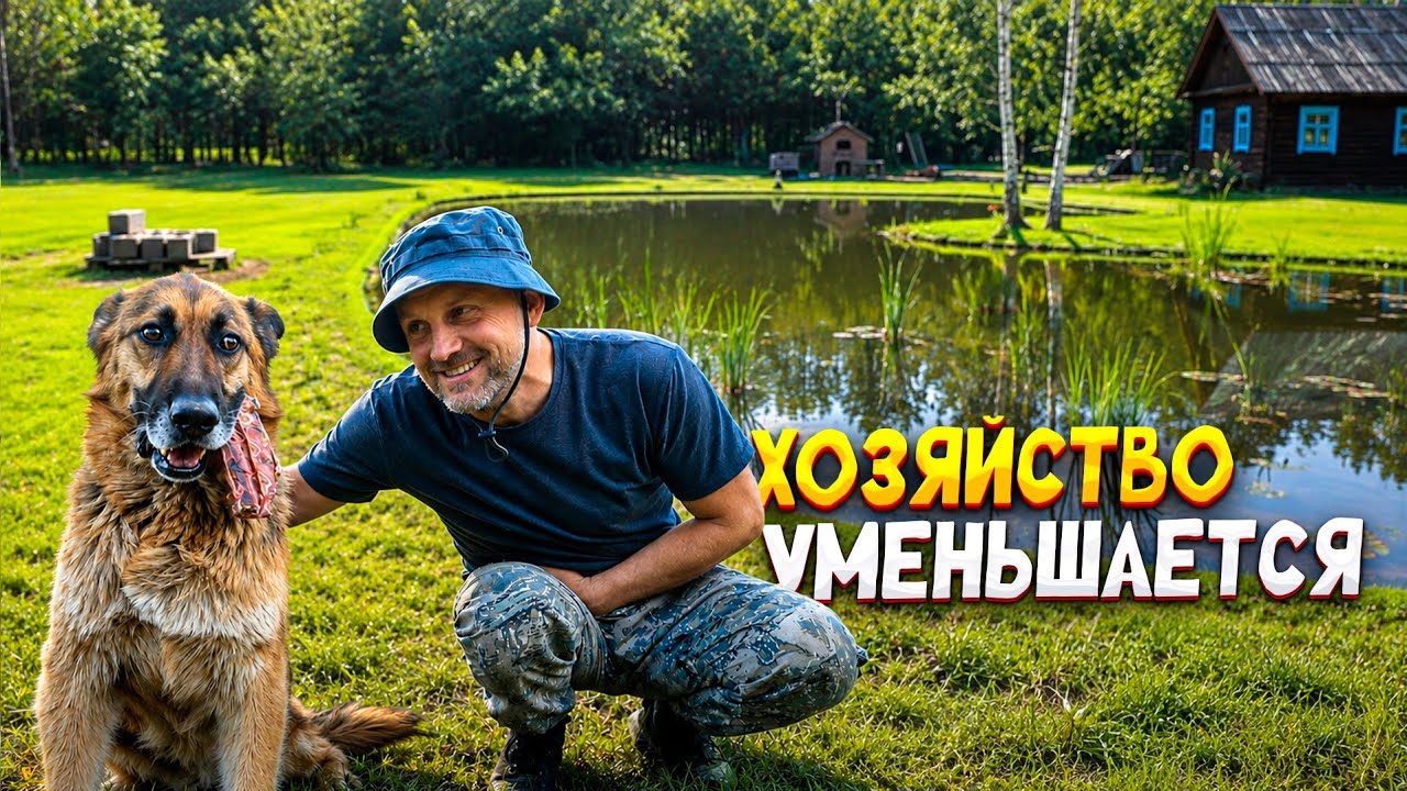 Жизнь в гармонии с природой. Реставрация заброшеного дома, пруды, огороды, жи