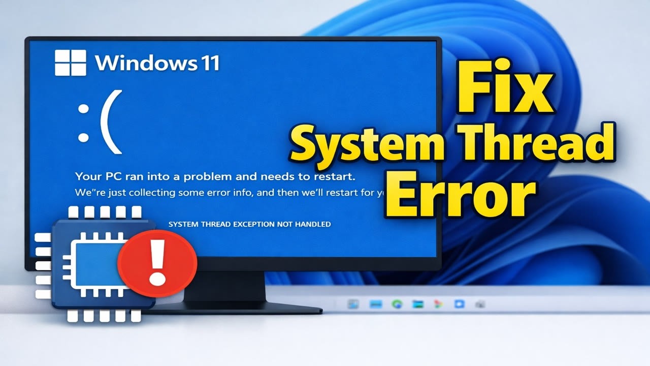 How To Fix System Thread Exception Not Handled BSOD Error On Windows 11