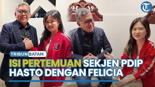 Felicia Eks Pacar Kaesang Pakai Jaket PDIP hingga Bertemu Hasto, Apa yang Dibahas?
