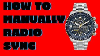 How to manually sync Citizen Skyhawk/Navihawk in Radio Receiving Mode with app!