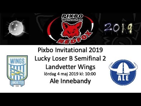 Pixbo Invitational 2019 B Lucky Loser Semifinal Två Ale Innebandy - Landvetter Wings 20190505