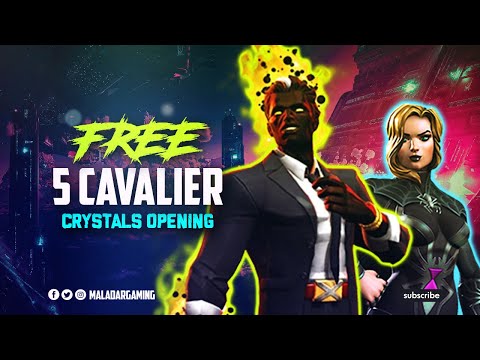 5x 6 Star Cavalier Crystal Opening - Marvel Contest of Champions