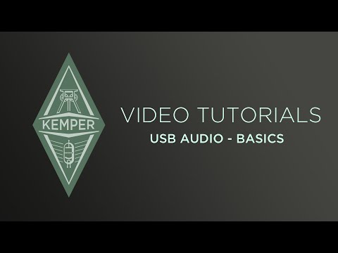 Kemper Profiler Tutorials - USB Audio  Part 1 - Basics (english)