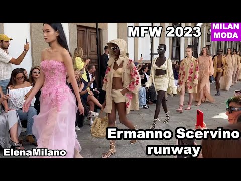 Ermanno Scervino full runway fashion show 23/09/23 Milan fashion week 🇮🇹 #italy #milan #mfw