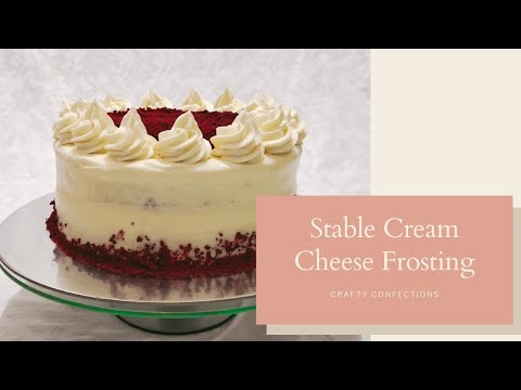 How To Make A STABLE CREAM CHEESE FROSTING #creamcheesefrosting #recipes