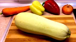 1 Zucchini + 2 Bell peppers and Healthy Dinner is Ready | Easy cooking