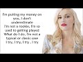 Gwen Stefani - Red Flag (LYRICS)