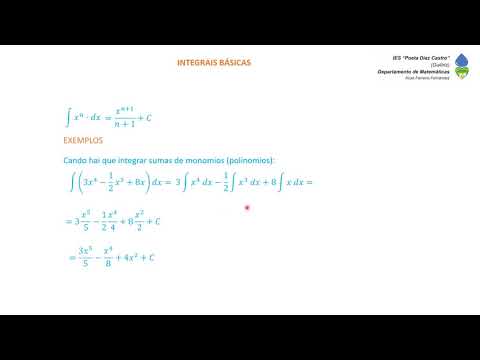 Vídeo: Integrais básicas polinómicas