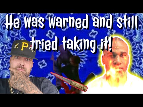 Prison Bandit tried White Crip. Ended bad.