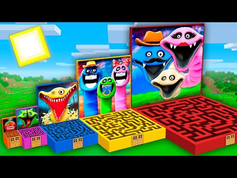¿QUÉ HAY DENTRO DE ESTE LABERINTO DE TODOS LOS TAMAÑOS HUNGRY WORM'S | HUNGRY SNAKE en Minecraft?