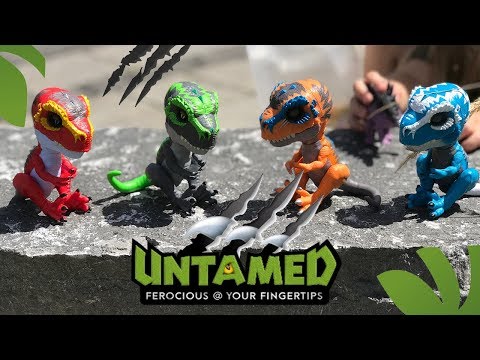 UNTAMED T-REX! *NEW* Fingerlings Dinosaur Toys by WowWee | Full Set, Unboxing & How To Play