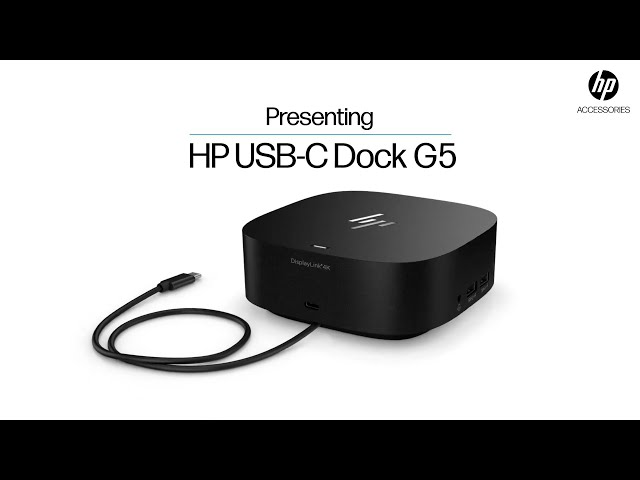 HP USB-C Dock G5, 5TW10AA#ABB, Wired, For Notebook
