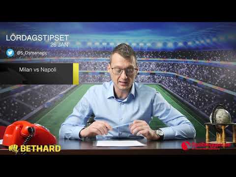 Speltips: Milan - Napoli, Millwall - Everton & Newcastle - Everton 26/1