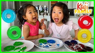 How to make DIY JELLO Donut with Emma and Kate!!!