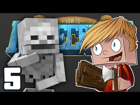 Lachlan - Minecraft: HOW TO MINECRAFT! "Overpowered Skeleton!" Episode 5 (Minecraft 1.8 SMP/Lets Play!