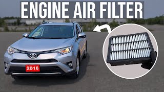 How to Replace Engine Air Filter - Toyota RAV4 (2013-2018)