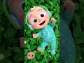 Cocomelon lay down on the green leaves #shortspeed #trending #short