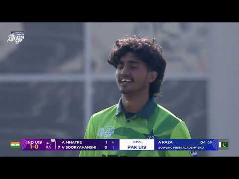 Sooryavanshi vs Raza | India U19 v Pakistan U19 | DP World Men's U19 Asia Cup 2025