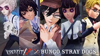 Identity V X Bungo Stray Dogs GAMEPLAY Preview • All Skins, are you ready?