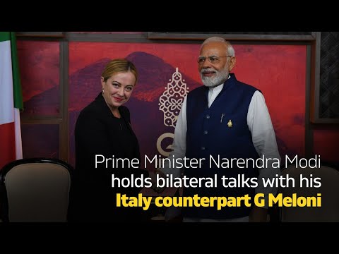 Prime Minister Narendra Modi holds bilateral talks with his Italy counterpart G. Counte
