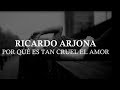 Ricardo Arjona Por Qué Es Tan Cruel El Amor Lyrics