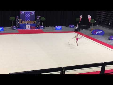 Lisa Poyer cerceau - Nat A 12-13 ans - France Chambéry 2019