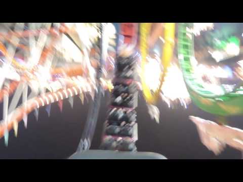 Munich Looping Roller Coaster (7 car Trains) @ Hyde Park Winter Wonderland 2016 (Onride -Back Seat)