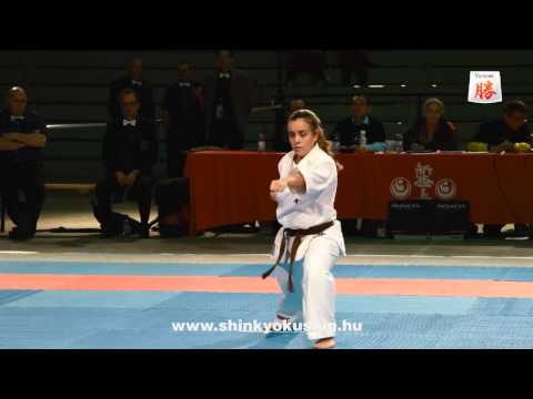 Magyari Dóra - Kata - European Championship Shinkyokushin Switzerland 2013