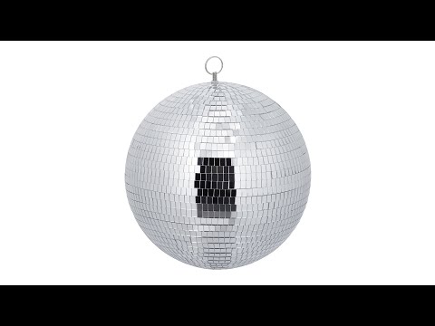 Discobal Ø 30 cm zilver - glas - kunststof - 30 x 34 x 30 cm