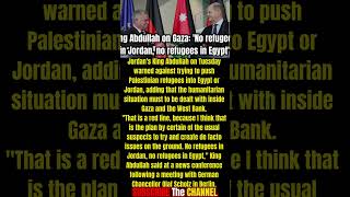 King Abdullah on Gaza: 