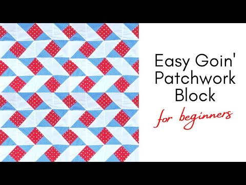 Easy Quilting Block For Beginners: Quilt Pattern Patchwork Design Idea in Under 15 Minutes