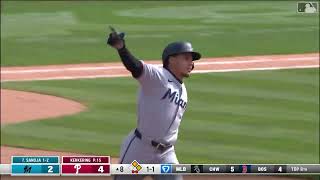 Javier Sanoja Explodes for 5 RBIs! | Marlins 2025 Highlights I 04/20/2025