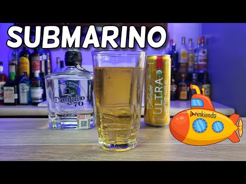 🍺¿Cómo Preparar EL SUBMARINO? 🍻  | Delicioso Coctel con Tequila y Cerveza | Drinkiando