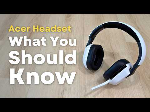 Acer Wireless Gaming Headset for PS5, PC, PS4, Switch, Mac & Laptop, Tri-Mode 2.4GHz Wireless/Bluetooth 5.4/3.5mm Wired, Suspension Headband, 50mm Dynamic Drivers, Detachable ENC Mic, Black video review thumbnail