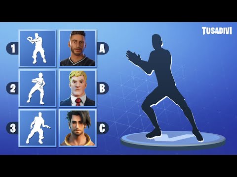 GUESS THE DANCE AND THE SKIN - FORTNITE CHALLENGE - PART #6 | tusadivi