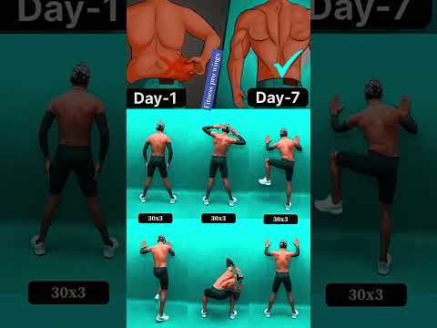 Back workout at home || how to lose belly fat || fat loss exercise. #gymworkout