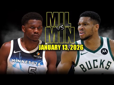 Milwaukee Bucks vs Minnesota Timberwolves Full Game Highlights – January 13, 2026 | NBA Season