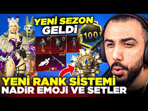 SEZON 17 GELDİ!! YENİ DESTANSI SETLER VE NADİR EMOJİ EFSANE! 😱100 SEVİYE FULLEDİK | PUBG MOBILE