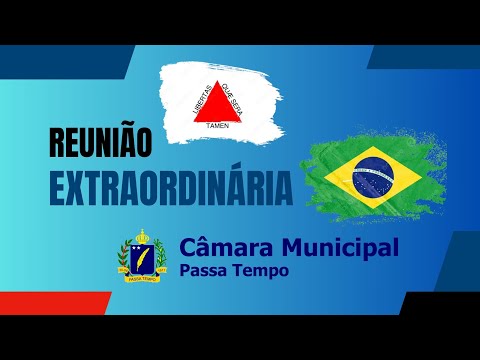 3ª Reunião Extraordinária 02/09/2026 - Câmara Municipal de Passa Tempo - MG