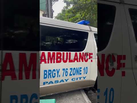 76 Ambulance 1 responding to a 10-52 (Self Accident) at DFA., Roxas Blvd, Pasay City.