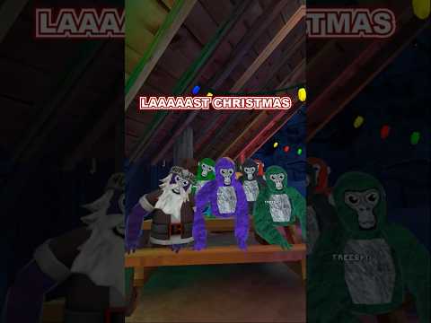 Monkey celebrates christmas #gorillatag #funnymemes
