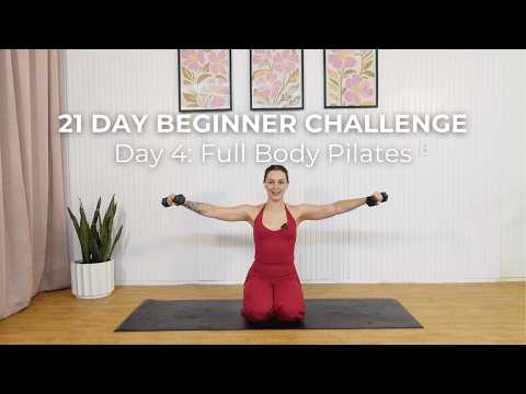 Day 4 | 30 min Full Body Beginner Pilates Workout | Workout for Beginners | Sculpted from Scratch