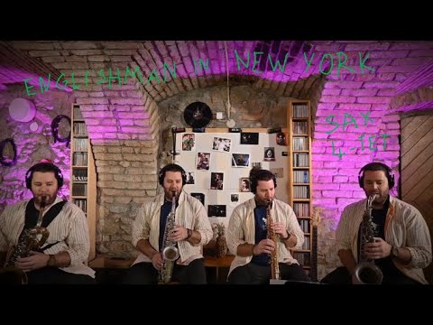 Sting - Englishman in New York for saxophone quartet