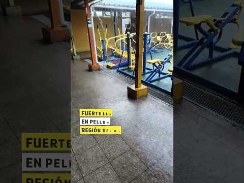 Fuerte lluvia en Pellehue, región del Maule