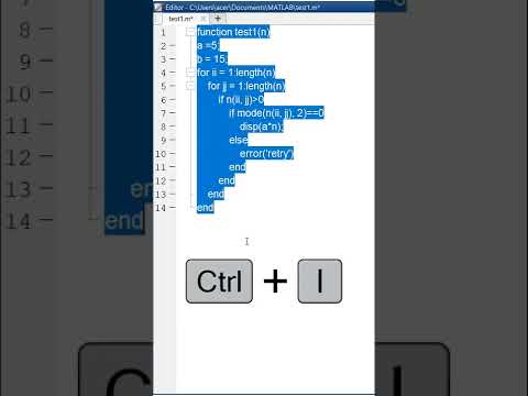 Make Your Code Readable in MATLAB #shorts