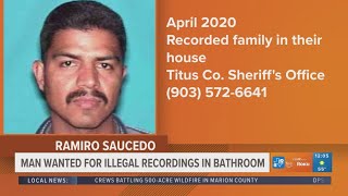 Titus County man wanted by authorities for illegal recordings in bathroom