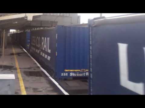 DRS 88001 'Revolution' pass Preston working 4S43 Daventry to Mossend Down Yard 21/10/17